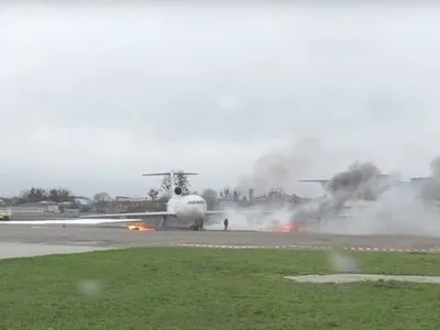 У Львові імітували пожежу літака