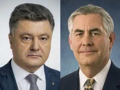 Порошенко и Тиллерсон обсудили развертывания миссии ООН на Донбассе