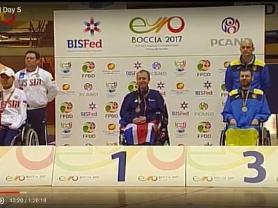 Украинский паралимпиец стал призером чемпионата Европы по бочче