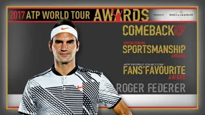 Федерер виграв нагороди в трьох номінаціях АТР