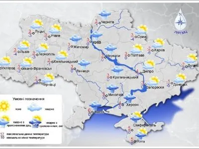 Сегодня в Украине преимущественно без существенных осадков