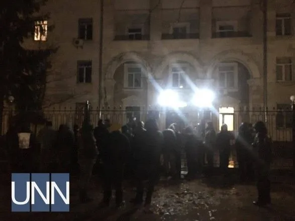 У Києві під Солом'янським райвідділом поліції відбувся мітинг