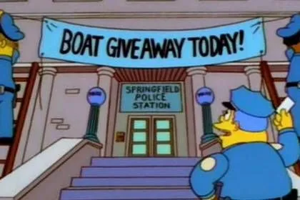 Полиция использовала прием из мультфильма "Симпсоны" для задержания преступников