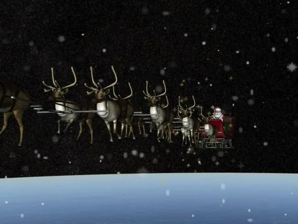 Санта Клаус на Рождество пролетел над Украиной