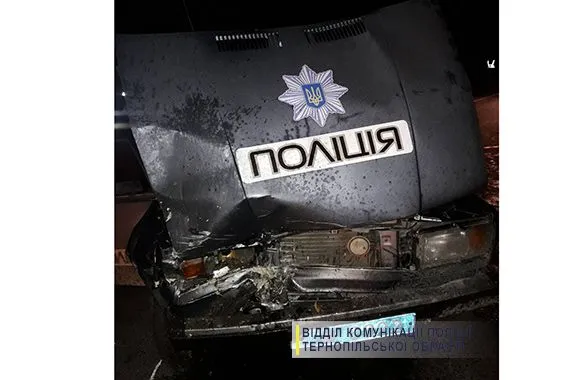 Двойное ДТП в Тернопольской области: двое полицейских пострадали