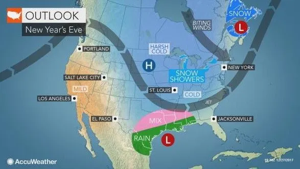 Нью-Йорк очікує на рекордне похолодання на Новий рік