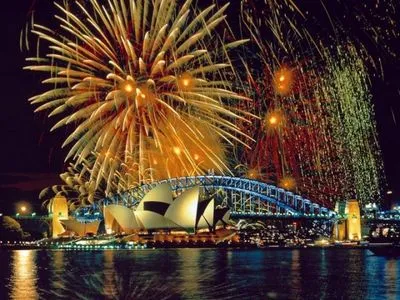Австралия встретила 2018-й год грандиозным шоу фейерверков