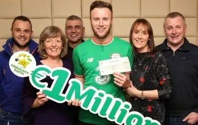 Ирландский футболист выиграл в рождественскую лотерею 1 млн евро