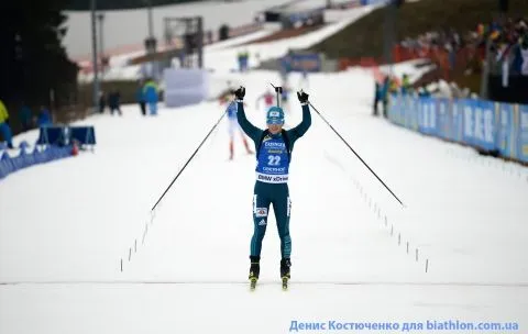 Семеренко піднялася на шосту сходинку загального заліку Кубку світу з біатлону