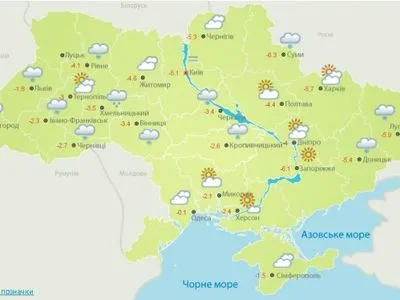 Сьогодні на території України істотніих опадів не буде