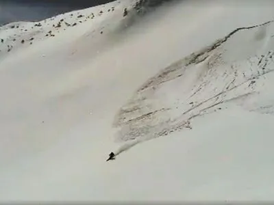 Лыжник на Закарпатье спровоцировал лавину