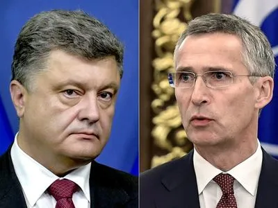 Порошенко обсудил с генсеком НАТО ситуацию на Донбассе и реформы в секторе безопасности