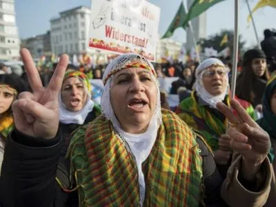 Полиция в Германии разогнала акцию курдов против политики Эрдогана