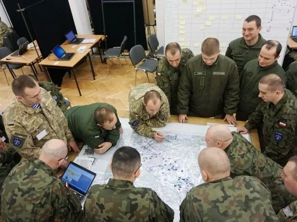 Военнослужащие ЛитПолУкрбрига провели командно-штабные тренировки