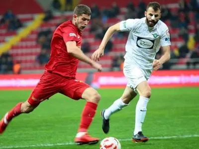 Нападающий Кравец забил дебютный гол за турецкий ФК "Кайсериспор"