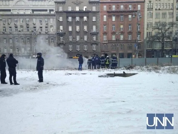 Пожар в коллекторе возле Европейской площади в столице ликвидировали
