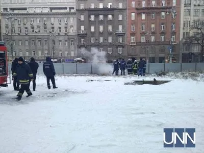 Возле Европейской площади в Киеве произошел пожар