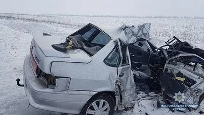 Смертельна ДТП біля Бердянська: легковик зіткнувся з вантажівкою