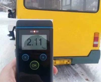 У Кропивницькому затримали п’яного водія маршрутки з рівнем алкоголю в крові в 11 разів вище норми