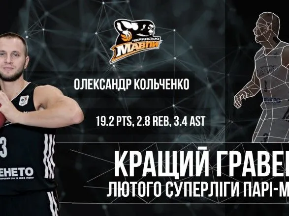 Представитель "Черкаські Мавпи" впервые стал баскетболистом месяца в Суперлиге