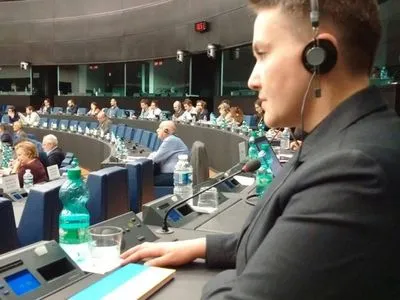 Савченко опубликовала фото, на которых она находится в Европарламенте