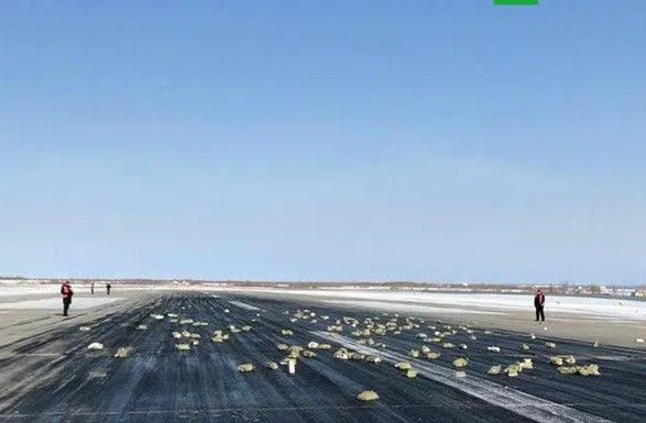 В Якутии после взлета рухнул самолет, из него посыпались золотые слитки
