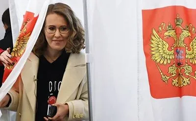 Собчак проголосувала на виборах