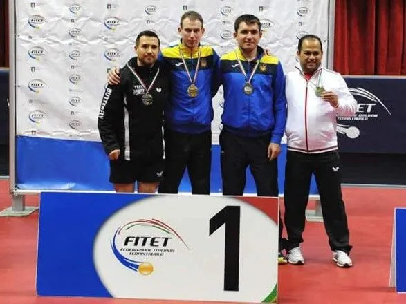 Украинские паралимпийцы завоевали ряд медалей на турнире по настольному теннису в Италии