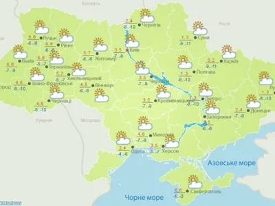 Сегодня в Украине осадки не ожидаются