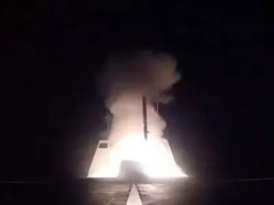 З'явилося відео ракетного удару по Сирії