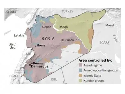 The Washington Post опубліковала супутникові знімки об'єктів у Сирії після бомбардування