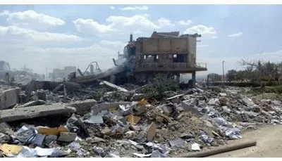 Сирийские государственные СМИ утверждают, что западные союзники "уничтожили медицинский научный институт"