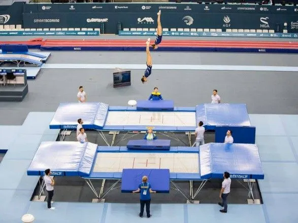 Украинцы выиграли две бронзы на чемпионате Европы по прыжкам на батуте