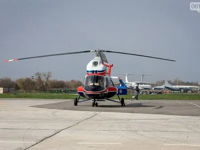 В Запорожье поднялся первый вертолёт украинского производства