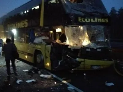 Автобус с украинцами попал в ДТП в Чехии