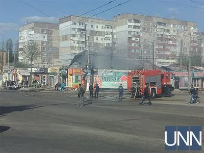 На рынке в Кропивницком произошел пожар