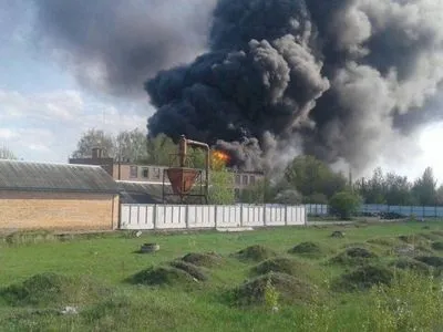 Появились фотографии масштабного пожара в Черкассах
