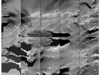 Погибший зонд Розетта оставил фантастическую гифку с поверхности кометы