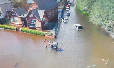В Великобритани целый город ушел под воду