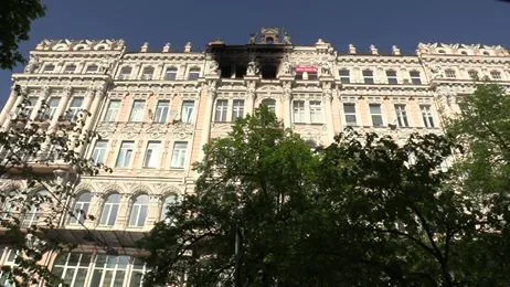 Пожар в жилом доме в центре Киева ликвидировали