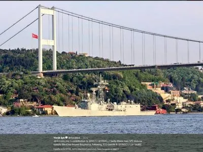 Група військових кораблів НАТО увійшла до Чорного моря