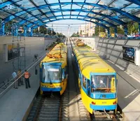 В Киеве меняется схема движения скоростного трамвая