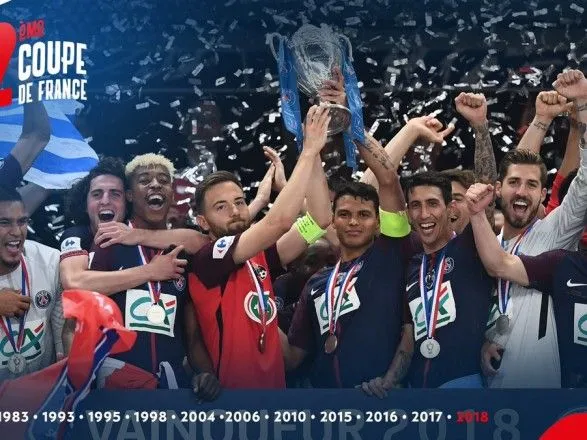 "ПСЖ" стал двенадцатикратным обладателем Кубка Франции