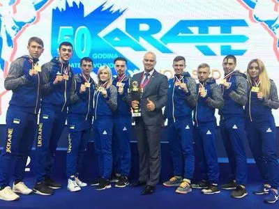 Каратисты из Украины завоевали полный комплект медалей на ЧЕ