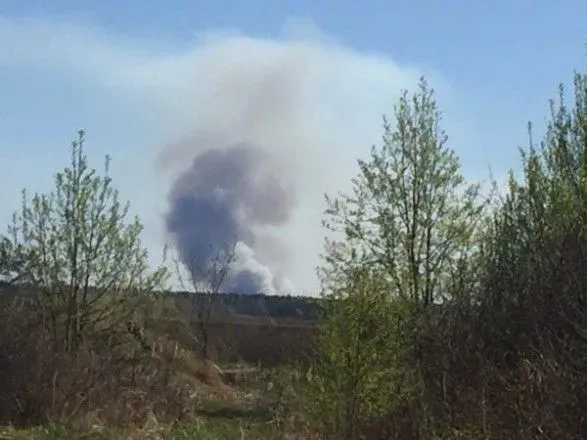 В соцсетях появилось видео пожара на российском полигоне