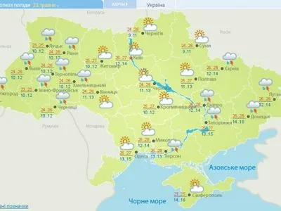 Сегодня в Украину возвращается жаркая погода