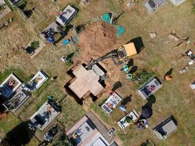 На месте памятника УПА в польских Грушовичах нашли захоронение