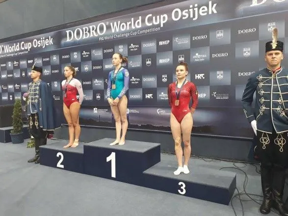 Украинка выиграла три золотые медали на Гран-при по художественной гимнастике