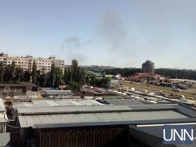 Пожар на складах под Киевом локализован