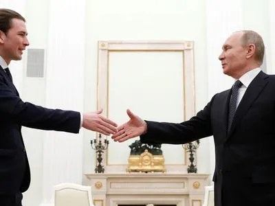 Темами переговорів Путіна з канцлером Австрії стануть Україна та Сирія